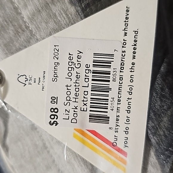 Marine layer Liz Sport Jogger in Dark Heather Grey - Picture 7 of 9